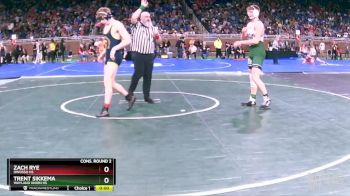 D2-190 lbs Cons. Round 2 - Trent Sikkema, Wayland Union HS vs Zach Rye, Owosso HS