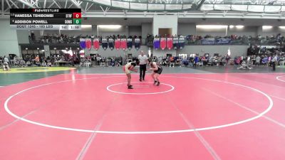 165 lbs Quarterfinal - Vanessa Tshibombi, Stratford vs Addison Powell, Somers