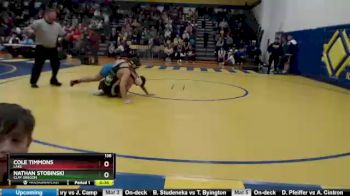 138 lbs 3rd Place Match - Cole Timmons, Lake vs Nathan Stobinski, Clay Oregon