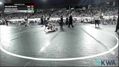 84 lbs Round Of 32 - William Ritter, Coweta Tiger Wrestling vs Heston Fugate, Lincoln Christian