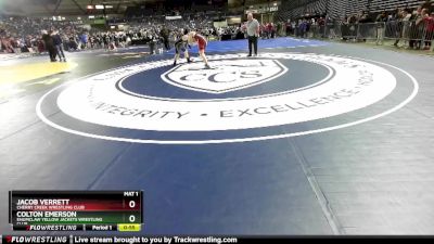 175 lbs Quarterfinal - Jacob Verrett, Cherry Creek Wrestling Club vs Colton Emerson, Enumclaw Yellow Jackets Wrestling Club