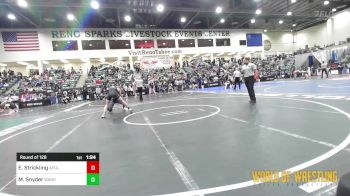 135 lbs Round Of 128 - Elijah Strickling, Apollo Mat Club vs Marty Snyder, Warhead Wrestling Club