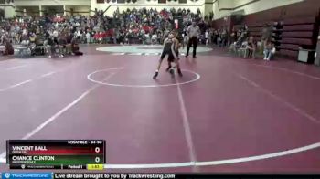 84 lbs 1st Place Match - Vincent Ball, Drexler vs Chance Clinton, Independence