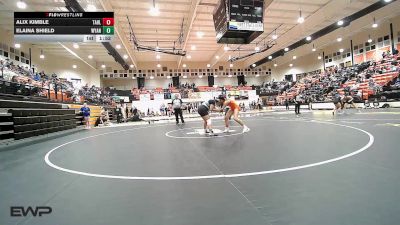 155 lbs Round Of 16 - Alix Kimble, Tahlequah Girls HS vs Elaina Shield, Wyandotte HS Girls