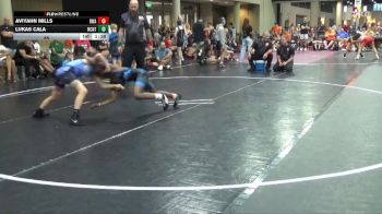 85 lbs Round 5 (6 Team) - Lukas Cala, NC National Team Gold vs Aviyahn Mills, RWA