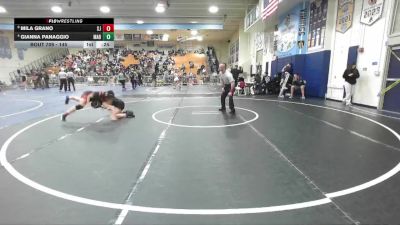 145 lbs Cons. Round 5 - Gianna Panaggio, Marina vs Mila Grano, San Jacinto