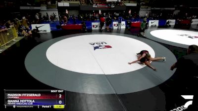 143 lbs Quarterfinal - Madison Fitzgerald, California vs Gianna Mottola, Menifee Wrestling Club