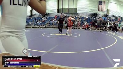 122 lbs Cons. Round 2 - Madison Whitted, IN vs Zion Edmonds, IL