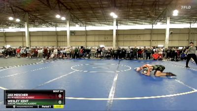 132 lbs Quarterfinal - Jax Mescher, All In Wrestling Academy vs Wesley Kent, Sublime Wrestling Academy