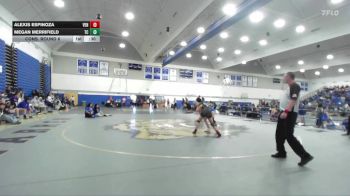 120 lbs Cons. Round 6 - Alexis Espinoza, Ventura vs Megan Merrifield, Temescal Canyon