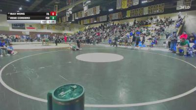 126 lbs Champ. Round 3 - Max Wong, Folsom vs Rene Cordero, Poway