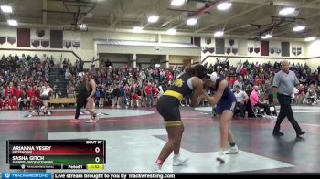 130-139 lbs 1st Place Match - Sasha Gitch, Sumner-Fredericksburg vs Arianna Vesey, Bettendorf