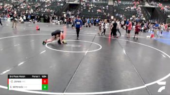 111-114 lbs 3rd Place Match - Zoe Jones, Broken Bow Wrestling Club vs Cara Wittrock, HWA