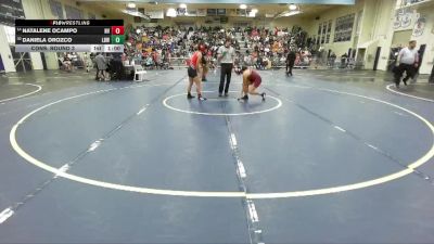115 lbs Cons. Round 3 - Natalene Ocampo, Norte Vista vs Daniela Orozco, Wilson/Long Beach