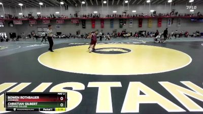 165 lbs Cons. Round 2 - Bowen Rothbauer, Augsburg vs Christian Gilbert, Carthage College