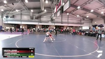 120 lbs 2nd Place Match - Krystal Gomez, Alamo City Wrestling Club vs Lauren McHam, Canyon Randall High School Wrestling