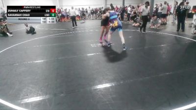 145 lbs Round 3 - Zuhaily Caffery, Central Florida Wrestling vs Savannah Chao, Level Up Wrestling Center