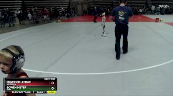 45 lbs Champ. Round 1 - Maverick Lembke, Westfield vs Bowen Meyer, ANML