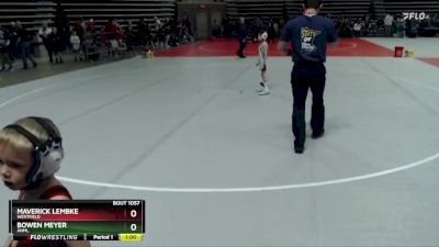45 lbs Champ. Round 1 - Maverick Lembke, Westfield vs Bowen Meyer, ANML