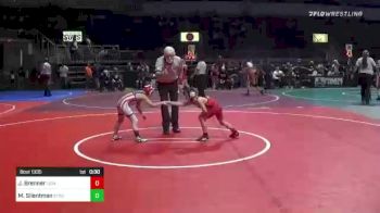 58 lbs Consi Of 4 - Jett Brenner, Lions WC vs Max Silentman, Stout Wr Ac