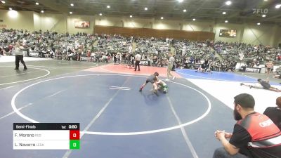 54 lbs Semifinal - Fitz Moreno, Red Wave WC vs Leo Navarro, Legacy Elite