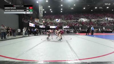 126 lbs Champ. Round 1 - Anson Taylor, Circle Wrestling Club vs Justus Orman-bergman, Ronan Wrestling Club