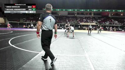 197 lbs Semifinal - Diego Morales, Menlo College (NCAA) vs Michael Kreinbucher, Slippery Rock