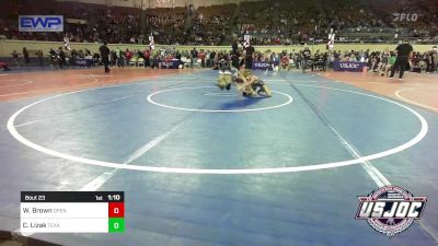 70 lbs Quarterfinal - Wyatt Brown, Open Mats vs Cameron Lizak, Texas Elite Wrestling