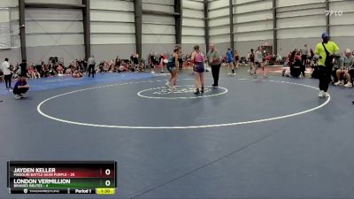 112 lbs Quarters - London Vermillion, Braided Brutes vs Jayden Keller, Missouri Battle Gear Purple