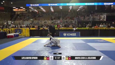 Anaiya Lexxi K. A. Delatorre vs Layla Mayor Opinion 2025 Pan Kids Jiu-Jitsu IBJJF Championship