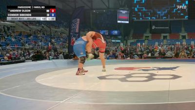 285 lbs Champ. Rd Of 16 - Andrew Olson, MN vs Connor Simonds, CO