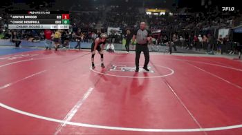126 lbs Champ. Round 3 - Justus Briggs, Meridian vs Chase Hemphill, Crook County