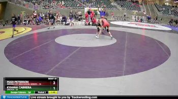 100 lbs Quarterfinal - Kyanna Cabrera, Lincoln vs Madi Peterson, Oregon City High School Wrestl