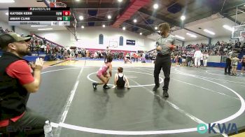 45 lbs Semifinal - Kayden Kerr, Fort Gibson Youth Wrestling vs Amavi Cline, Coweta Tiger Wrestling
