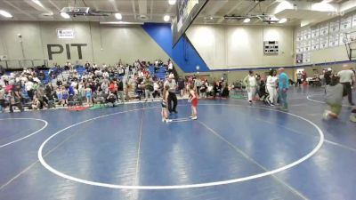 56 lbs Cons. Round 2 - Taylor Johnson, Timpanogos Wrestling vs Rayleigh Broadhead, JWC Girls