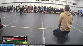 Junior I 78 lbs Round 1 - Cash Bannister, The Jiu Jitsu Institute vs Dale Pursley, WAOTA