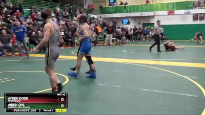 113 lbs Semifinal - Aiden Ohl, Ontario High School vs Ayden Dodd, Perrysburg