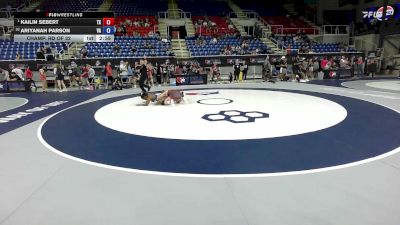 130 lbs Champ. Rd Of 32 - Kailin Sebert, TX vs Ariyanah Parson, VA