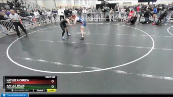 155 lbs Semifinal - Kaylee Davis, Prodigy Wrestling vs Haylee McGrew, Iowa