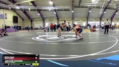 165 lbs Cons. Round 4 - Seth Holt, Hiram College vs Jermaine Poynter, Mount St. Joseph