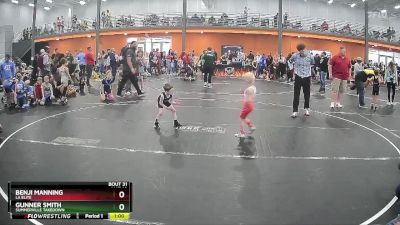 40 lbs Semifinal - Gunner Smith, Summerville Takedown vs Benji Manning, LA Elite