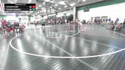 132 lbs Champ. Round 3 - Tucker Verbeck, Maize WC vs Daxton Kline, Har-Ber