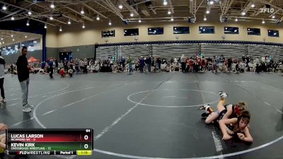 84 lbs Round 3 (8 Team) - Lucas Larson, Richmond WC vs Kevin Kirk, Crossroads Wrestling