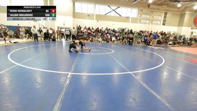 120 lbs Semifinal - Evan Kowalsky, Mt. Ararat-Brunswick vs Julien Melendez, York