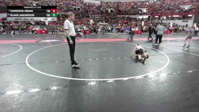 60 lbs Champ. Round 1 - Blake Amundson, Freedom Wrestling Club vs Harrison Inman, Top Dawgs Wrestling