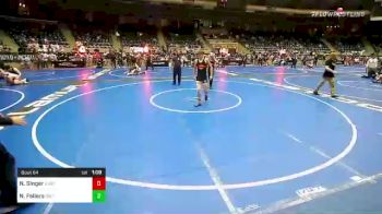 125 lbs 1/4 Finals - Nicholas Singer, East Coast Bandits vs Nolan Fellers, Sebolt Wrestling Academy