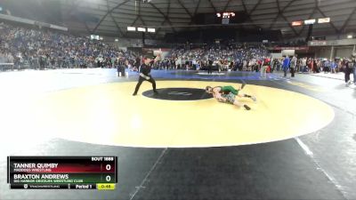 86 lbs Cons. Round 1 - Braxton Andrews, Gig Harbor Grizzlies Wrestling Club vs Tanner Quimby, Maddogs Wrestling