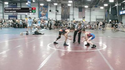 95 lbs Rr Rnd 1 - Xzavier Raycroft, Ragin Raisins Catawba MS vs Cian Archer, Terps Northeast Elite