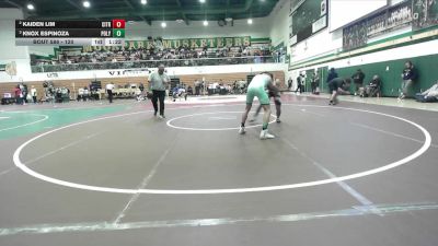 120 lbs Semifinal - Knox Espinoza, Poly/Long Beach vs Kaiden Lim, Citrus Valley