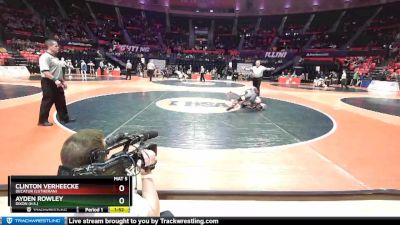 1A 113 lbs Champ. Round 1 - Clinton VerHeecke, Decatur (Lutheran) vs Ayden Rowley, Dixon (H.S.)